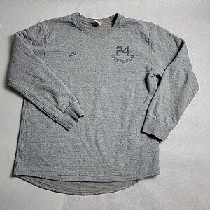 Nike Men's Large Long Sleeve Sports‎ Wear Grey Shirt